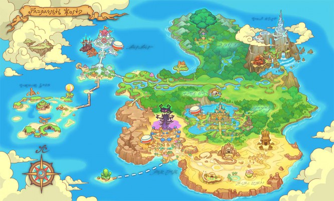 Fantasy Life - carte